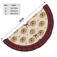 thumbnail image 3 of Kdxio Labrador Retriever Dog Print Christmas Tree Skirt Christmas Xmas Tree Skirts Mat for New Year Holiday Christmas Party Decorations-48", 3 of 6