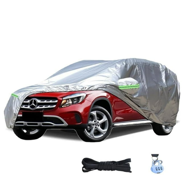 Fundas de Coche para automóviles,Impermeables para Todo Clima,Funda de cocheuniversal,SUV,Sedan,Resistente a los Rayos UV y a los arañazos,Resistente al Polvo y la Lluvia. (SUV4,85-4,95 m)