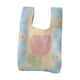thumbnail image 1 of Bolso de muñeca con nudo pequeño Bolso de muñeca con nudo elegante Bolso de muñeca de crochet Bolso de compras informal Azul claro, 1 of 8