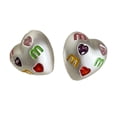 thumbnail image 3 of Love Heart Shape Stud Earrings Sign Women Earrings for Travel New Year Gifts, 3 of 8