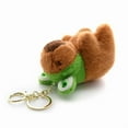 thumbnail image 4 of Cosplay Capybara Plush Keychain Backpack Pendant Cartoon Car Keyring Handbag Decoration Women Bag Decors Birthday Gift, 4 of 11