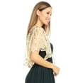 thumbnail image 2 of Women's 1920s Shawl Evening Cape Sequin Deco Shrug Bolero Flapper Cover Up, 2 of 6