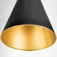 thumbnail image 7 of Mercana Eris III Black And Brass Metal Cone Shade Floor Lamp 68977, 7 of 7