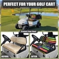 thumbnail image 4 of Uorisanigo Golf Cart Seat Covers Kit, Fit for Yamaha Club Car Ordinary Front Seat Cushion, Gay Pride LGBTQ Rainbow Golf Cart Seats Cover, No Stapler Needed, 4 of 7