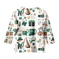 thumbnail image 4 of SNKSDGM Girls Tops for Teens Long Clothes for Girls 10-12 Cute Outfits for Winter Kids St. Paddy's Day Printed 3/4 Quarter Sleeve T Shirt Tops Peplum Casual 8-9 Years, 4 of 4