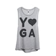thumbnail image 1 of Yoga Heart Women's Fashion Sleeveless Muscle Workout Yoga Tank Top Sport Grey X-Large, 1 of 3