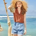 thumbnail image 6 of Women's Flower Woven Beach Bag, Sunflower Mobile Phone Tote, Lightweight Summer Vacation Purse, Multi-Color Options, 20x15x9cm, 6 of 7