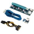 thumbnail image 1 of Ver008S Pci-E A Pcie 1X A 16X Tarjeta Elevadora Fuente De Alimentación Tarjeta Extensora De 6 Pines Con Cable Usb 3.0 Para Tarjeta Gráfica De Video Methold EL010893-00, 1 of 6