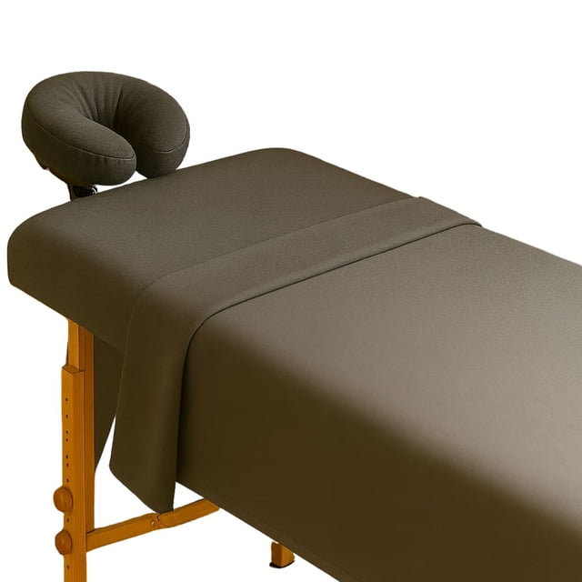 Kit Spa 3 Pzas Sábanas Para Cama De Masaje - Gris Oxford