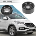 thumbnail image 3 of Polea tensora del cinturón de repuesto Unique Bargains para Hyundai Tucson 2006-2018, polea tensora serpentina No.2528225000/252822G000, plástico negro, 1 pieza, 3 of 6