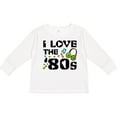 thumbnail image 3 of Inktastic I Love the '80s-musical notes Boys or Girls Long Sleeve Toddler T-Shirt, 3 of 5
