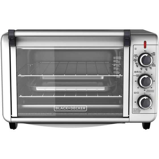 BLACK+DECKER 6Slice Convection Countertop Toaster Oven, Silver
