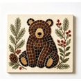 thumbnail image 2 of 1 PCS Woodland Mosaic Art Diy Kit, 2026 New Beginner Friendly Forest Animal Mosaic Craft Set, Complete Tile Supplies, Handmade Cottagecore Home Decor & Unique Holiday Gift for Nature Lovers(Bear), 2 of 7