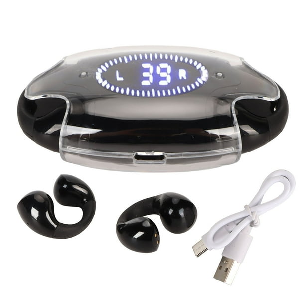 Auriculares con traductor de idiomas, reducción de ruido inteligente, 144 idiomas, Bluetooth 5.3, auriculares con traductor y pantalla digital, color negro