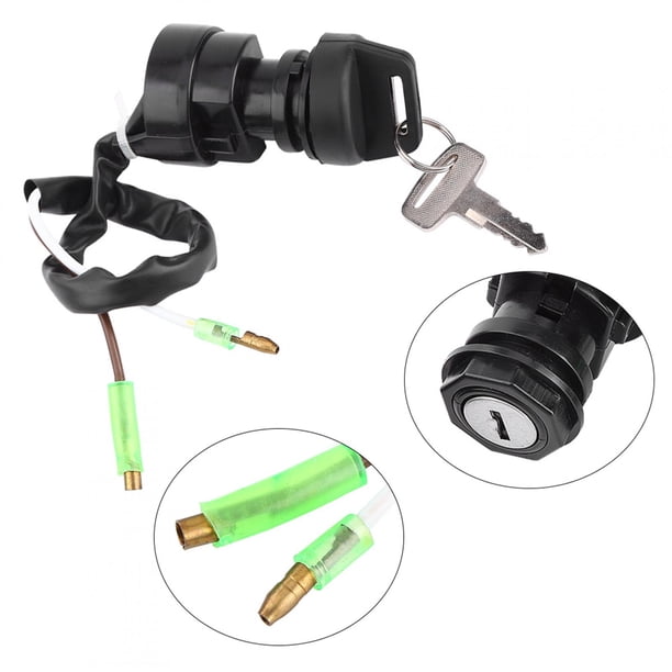 Interruptor de Encendido de Motocicleta, Conjunto de Interruptor de Llave de Encendido para Blaster YFS200 Quad 98 99 2000 - 2006 ATV, Fácil de Instalar Concables de Enlace,