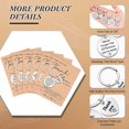 thumbnail image 3 of 6 Sets Thank You Keychain Appreciation Gift with Card Make a Difference Keychain Graduation Gift for Nurse Teacher, 3 of 8