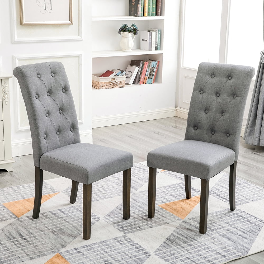 Veryke Medieval Upholstered Dining Chairs Set of 2 ...