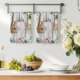 thumbnail image 3 of Spring Forest Animals Kitchen Towels Set of 2, Floral Botanical Trees Grey Wooden Absorbent Dish Towels for Kitchen, Microfiber Hand Towel, Quick Drying Tea Towel for Cleaning Decorative Dishcloths, 3 of 7