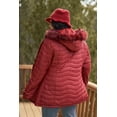 thumbnail image 5 of Plus Size Vegan Fur Double-sided Cotton Twill Parka & Puffer Jacket, 5 of 5