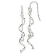 Primal Silver Sterling Silver Twisted Dangle Earrings