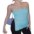thumbnail image 1 of Femmes Sexy Bustier Tube Top Été Sans Manches Fente Bandeau Y2k Slim Fit Réservoir Bustier Top, 1 of 6