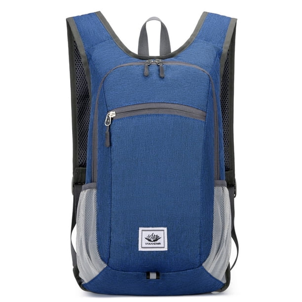 Mochila ultraligera de senderismo Deeceymbur de 15 l: compacta y ligera, con depósito de agua, ideal para viajes y excursiones de un día (azul cielo).