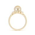 thumbnail image 2 of ANGARA Classic Golden South Sea Cultured Pearl Bypass Ring in 14K Yellow Gold for Women | June Birthstone, Birthday, Anniversary, Jewelry Gift for Women | Pearl Ring, 2 of 9
