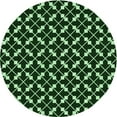 thumbnail image 1 of Ahgly Company Machine Washable Indoor Round Transitional Night Black Area Rugs, 6' Round, 1 of 7