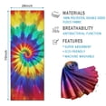 thumbnail image 2 of Colorful Rainbow Tie Dye Spiral Pattern Hot Yoga Mat Towel Non Slip for Hot Yoga - Quick-Drying Yoga Mat Cover with 4 Corner Pockets with Travel Bag - Hot Yoga Towel Non Slip 70"x26", 2 of 6