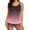 Dark Purple #066, variant on Tummy Control Tankini Swimsuits for Women, Lightweight Gradient Two Piece Bathing Suits, Swim Top with Boyshorts, M