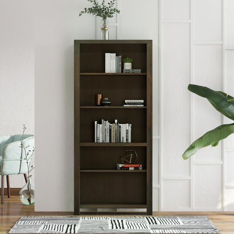 Fully assembled wood bookcases deals