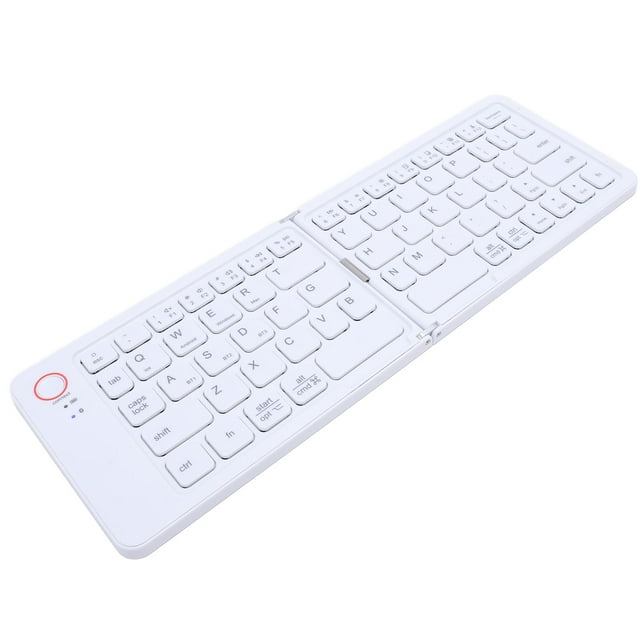 Foldable Keyboard, Slim Design and Secure Magnets, Portable Keyboard for Phone Tablet Laptop, 67 Keys Compact Keyboard Rechargeable