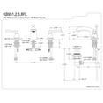 thumbnail image 2 of Kingston Brass KB958FL Royale Mini-Widespread Bathroom Faucet, Brushed Nickel, 2 of 2