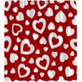 thumbnail image 3 of Valentine''s Day Shower Curtain Romantic Red Heart Sweet Love Sweetheart Wedding Lover Modern Bath Curtain with Hooks, 3 of 6