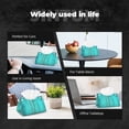 thumbnail image 7 of Fuzoiu Turquoise Wooden2 Print Tissue Box Cover, PU Leather Tissue Holder,Decorative Facial Paper Organizer for Bathroom Living Room Bedroom Countertop Office Desk Car Home, 7 of 7