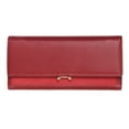 thumbnail image 2 of Cartera Larga ANGGREK para Mujer Piel Sintética Rojo Vino, 2 of 8