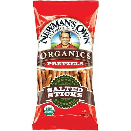 - Newmans Own Organics Salted Pretzel Sticks, 8 Oz (Pack of 12)