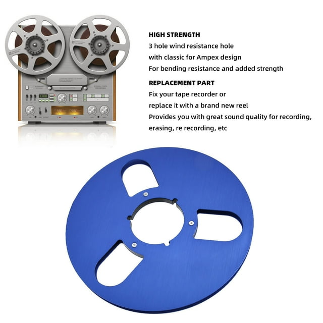 Empty Tape Reel,1/4 10.5 Inch Empty Reelto Reel Tape Recorder Accessory Empty Tape Reelfor Recording Multi-Functional