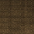 thumbnail image 1 of Ahgly Company Indoor Square Abstract Brown Modern Area Rugs, 6' Square, 1 of 4