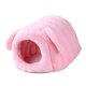 thumbnail image 1 of Cama para hámster, cueva para animales pequeños, cómoda casa para conejos de invierno, lavable y bonita. Rosa, 1 of 9