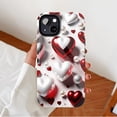 thumbnail image 2 of Heart - shaped Valentine's Day iPhone Case Compatible with iPhone 11/12/13/14/15/16 (Pro Max/Plus) - Shiny Colorful Hearts Design for Couples Lovers, 2 of 9