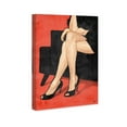 thumbnail image 4 of Wynwood Studio Fashion and Glam Contemporary Canvas Art - Crossed Legs, Wall Art for Living Room, Bedroom, and Bathroom, 20 in x 30, Black and Red Home Decor, 4 of 5