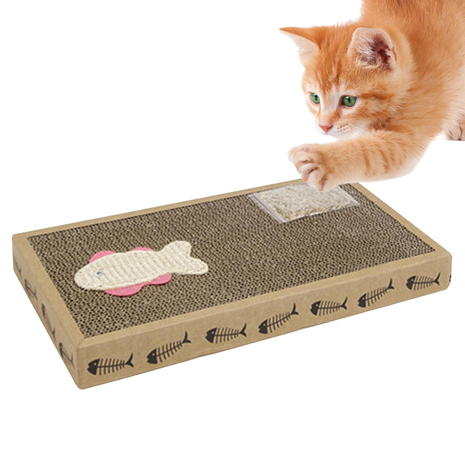 flat cat scratching board