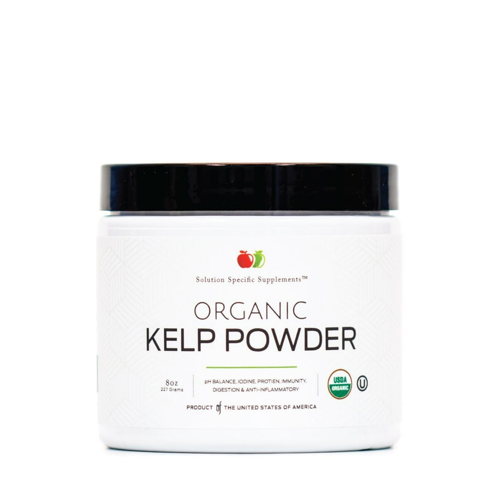 Organic Sea Kelp Powder Supplement Bulk Raw Kelp & Dry Seaweed Powder 8oz 75 Serving Thyroid