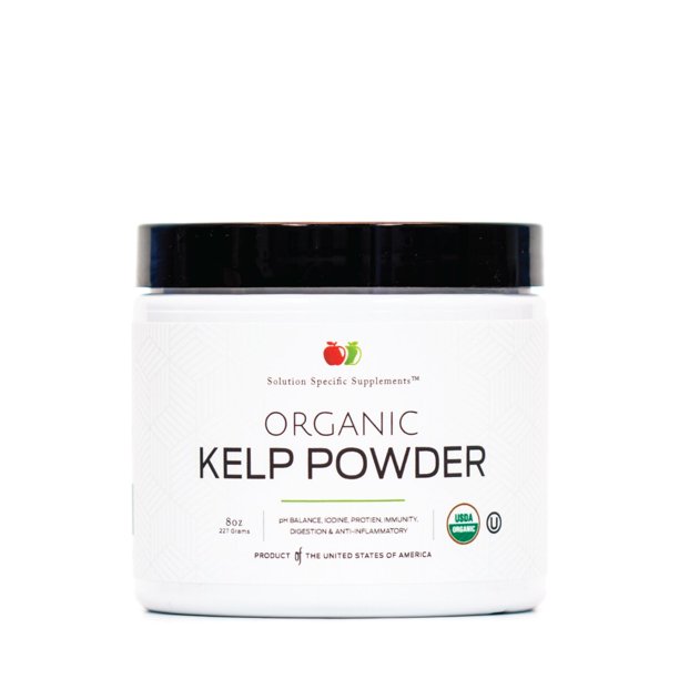 Organic Sea Kelp Powder Supplement Bulk Raw Kelp & Dry Seaweed Powder 8oz 75 Serving Thyroid