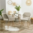 thumbnail image 2 of Homycasa Fabric Dining Chairs Set of 2-Beige, 2 of 7
