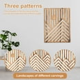 thumbnail image 4 of Keyohome 3Pcs Wood Wall Art Wood Wall Sculpture Decor Openwork Wood Wall Ornament Easy to Hang Timber Wall Artwork Easy to Install Handcrafted Wood Wall Art Suitable for Home, 4 of 10
