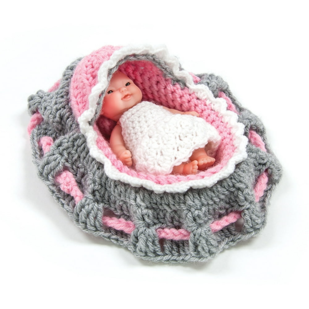 Mary Maxim Cradle Purse Doll Kit Yarn