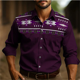 thumbnail image 1 of Camisa vaquera retro de estilo occidental para hombre informal de calle para exteriores para uso diario otoño e invierno camisa de manga larga con solapa, 1 of 6