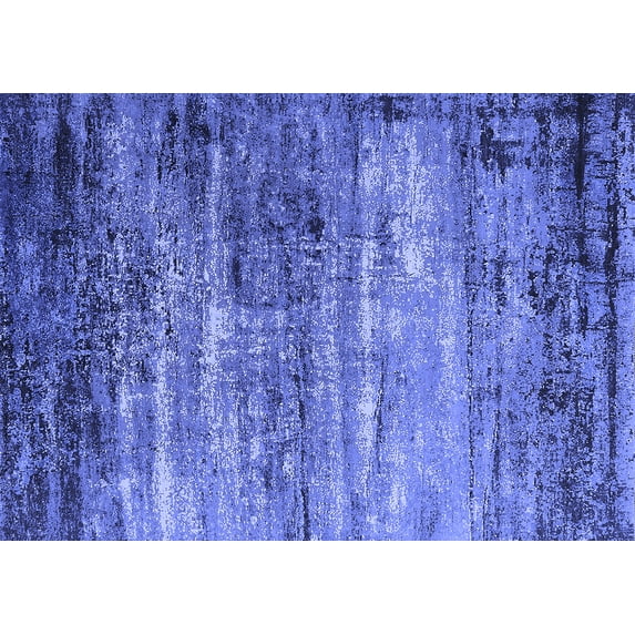 Ahgly Company Indoor Rectangle Oriental Blue Industrial Area Rugs, 6' x 9'